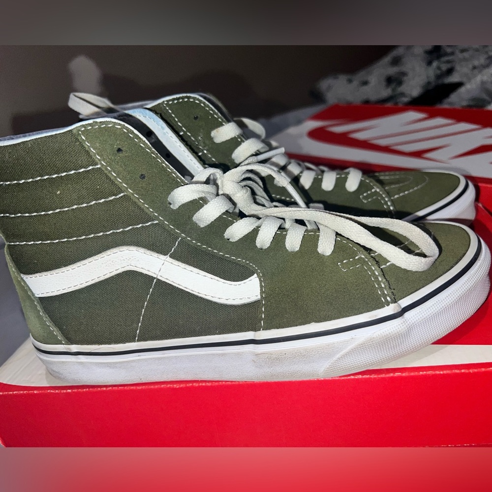 Olive green High Vans